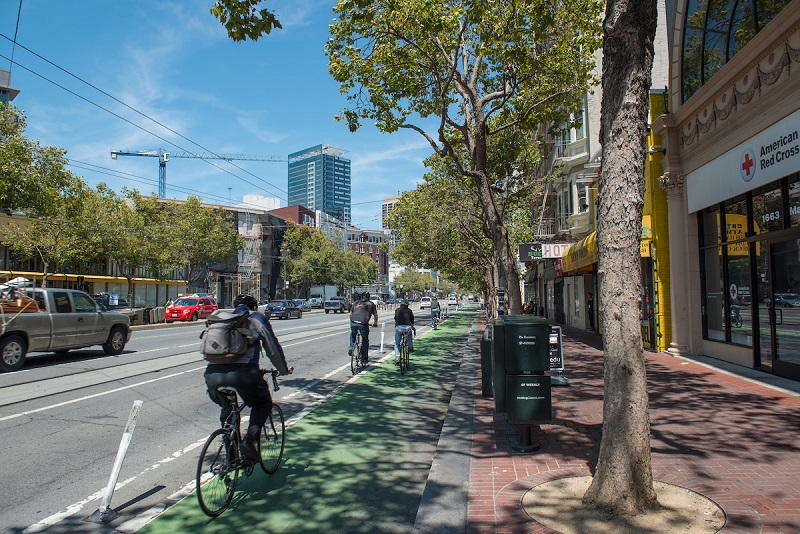 Painted bike online lanes